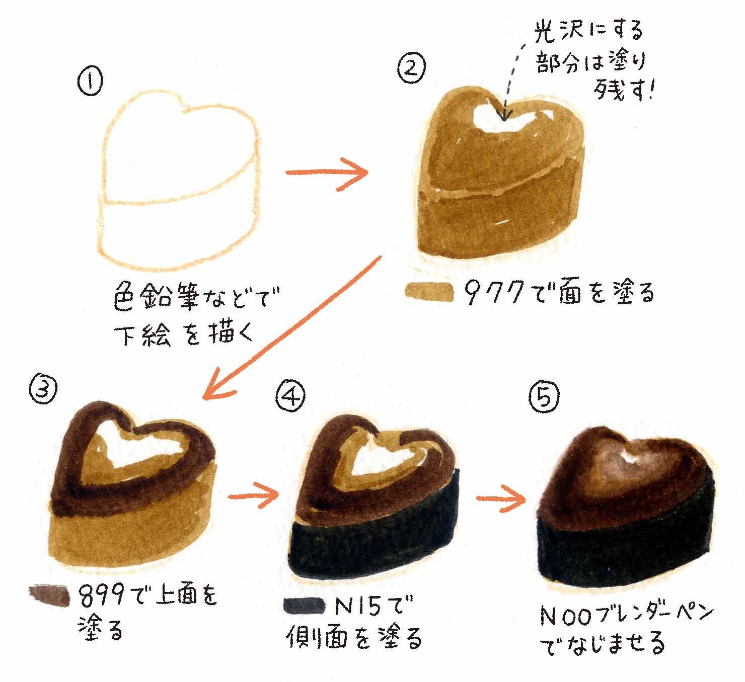 How To Draw Chocolates With Tombow Abt Tombow Fun Art Studio トンボ鉛筆