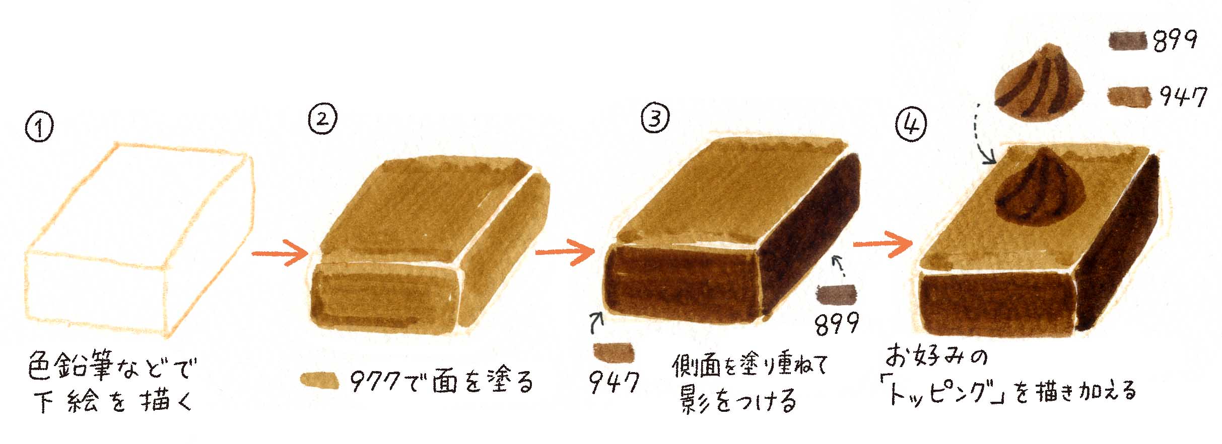 How To Draw Chocolates With Tombow Abt Tombow Fun Art Studio トンボ鉛筆