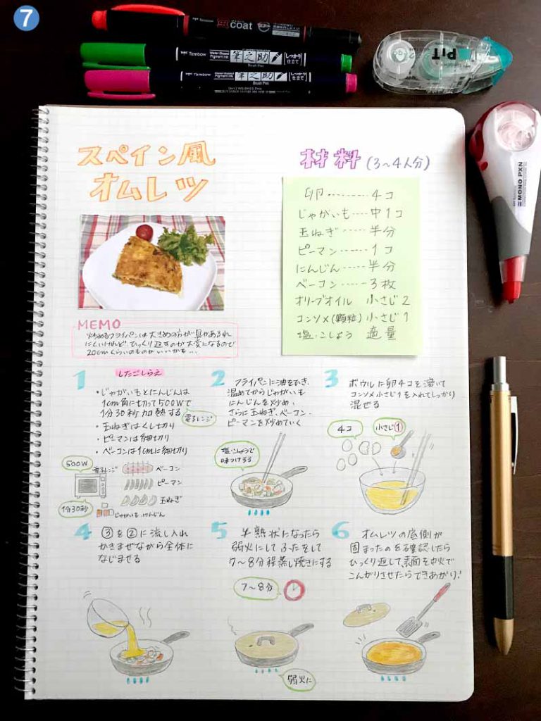 イラスト付きレシピノートをつくろう<前編>｜TOMBOW FUN ART STUDIO