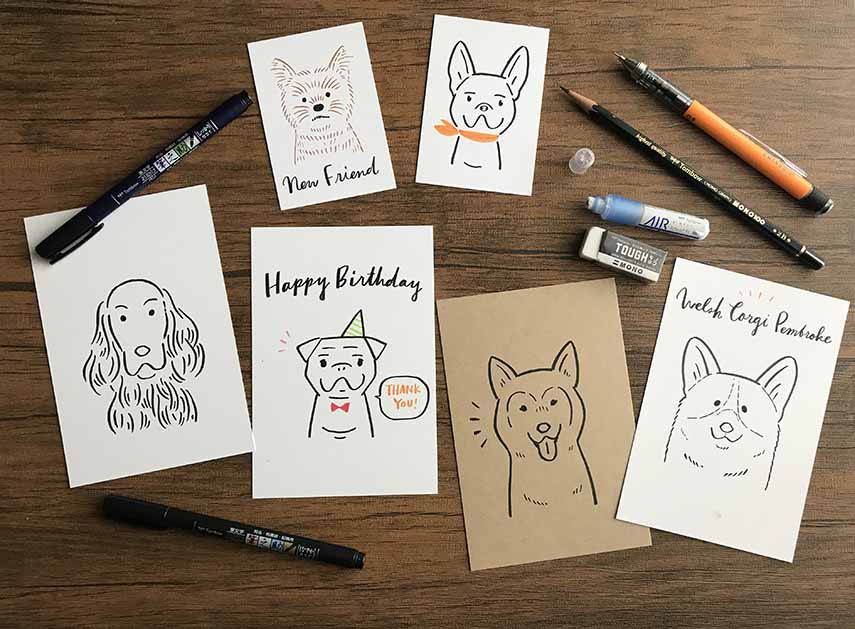 ワンちゃんの似顔絵を描いてみよう！【犬イラストの描き方】｜TOMBOW