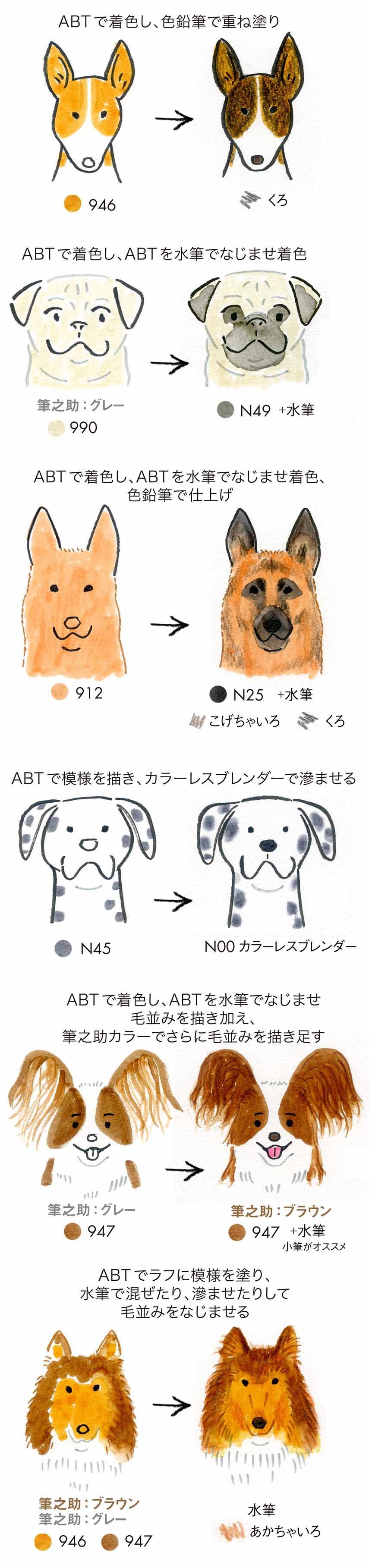 ワンちゃんの似顔絵を描いてみよう 犬イラストの描き方 Tombow Fun Art Studio トンボ鉛筆